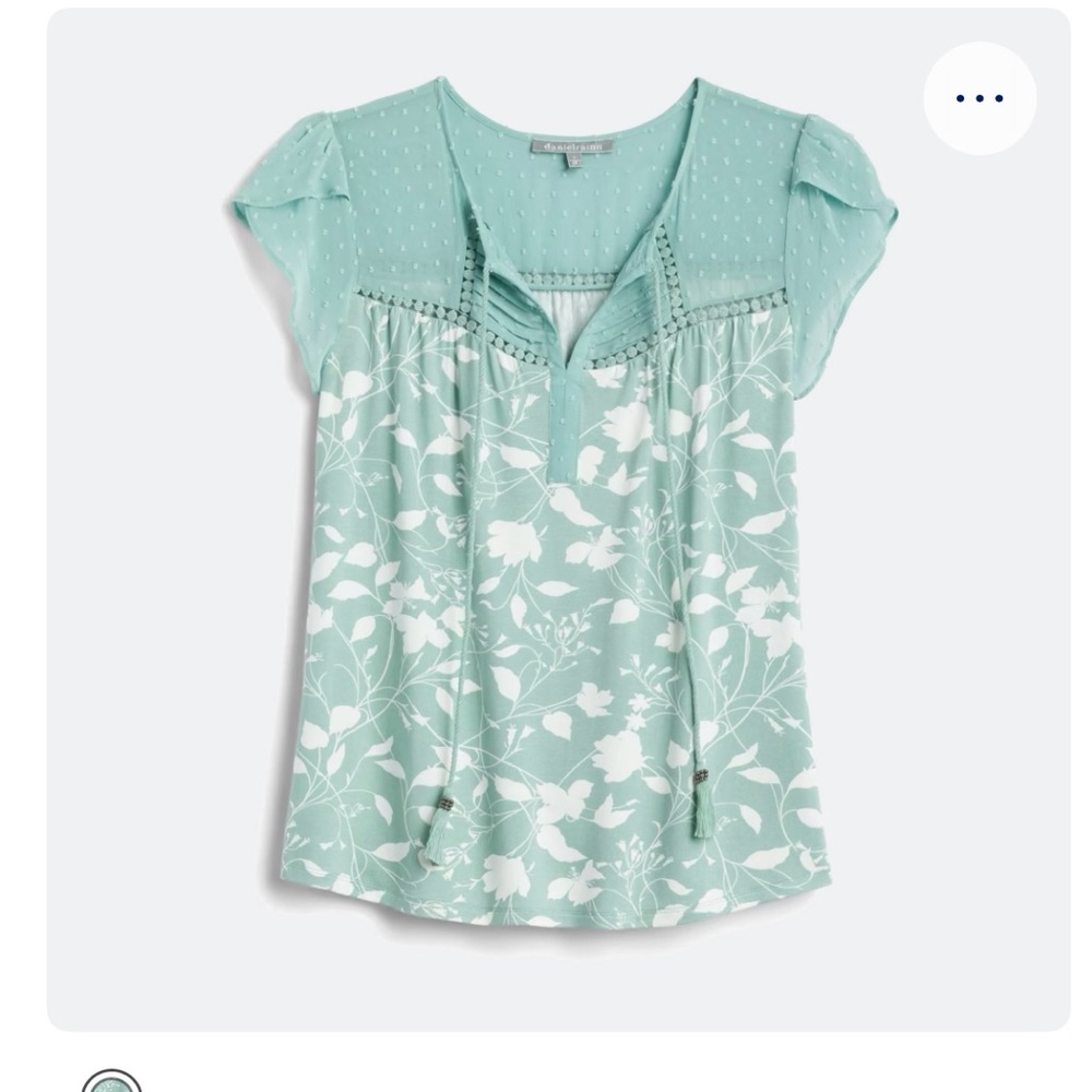 Stitch Fix Daniel Rain flutter sleeve tassel top size small